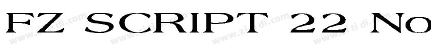 FZ SCRIPT 22 Normal字体转换